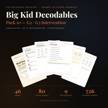 Big Kid Decodables | Grade 2-3 Intervention | Mystery, Adventure