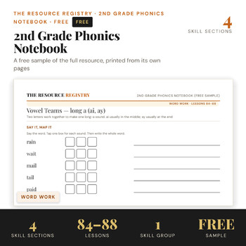 FREE G2 Phonics Notebook | For Teachers Using UFLI Foundations