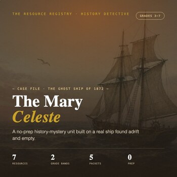 FREE Mary Celeste Escape Room | Middle School History Mystery | Gr 3-7