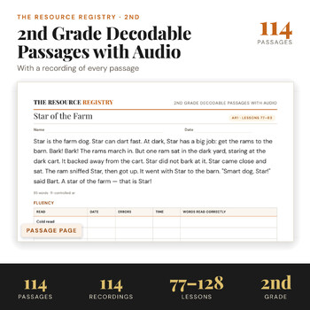 Grade 2 Decodable Passages + Audio | For Teachers Using UFLI Foundations