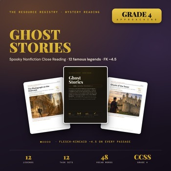 Reading Comprehension Passages & Questions | Ghost Stories | 4th Grade