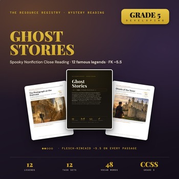 Reading Comprehension Passages & Questions | Ghost Stories | 5th Grade