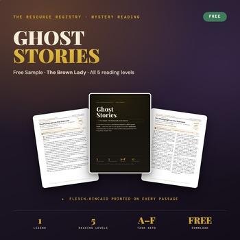 Reading Comprehension Passages & Questions | Ghost Stories | Grades 4-8 Sample