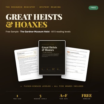 Reading Comprehension Passages & Questions | True Crime | Sample G4-8