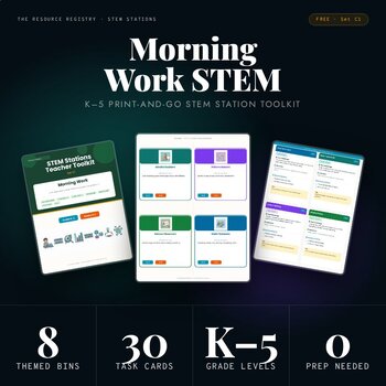 STEM Stations — FREE Morning Work & Soft Start | K-5 Science Centers