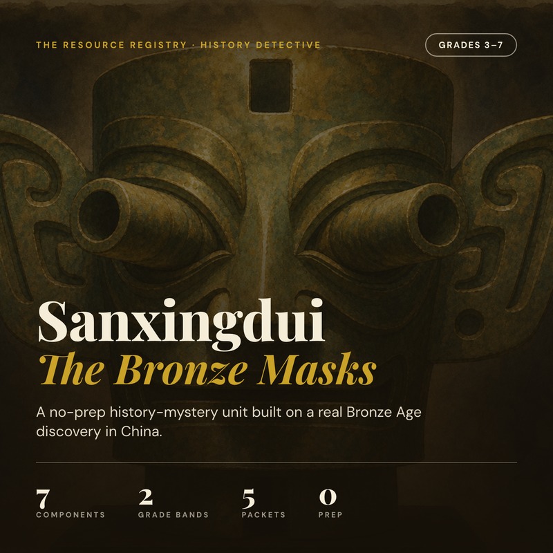 Sanxingdui Bronze Masks Escape Room — History Detective