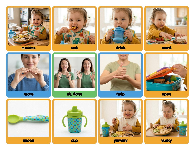 Mealtime Communication Board